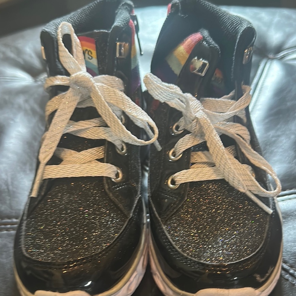 Skechers Black Glitter Sneakers High-Top